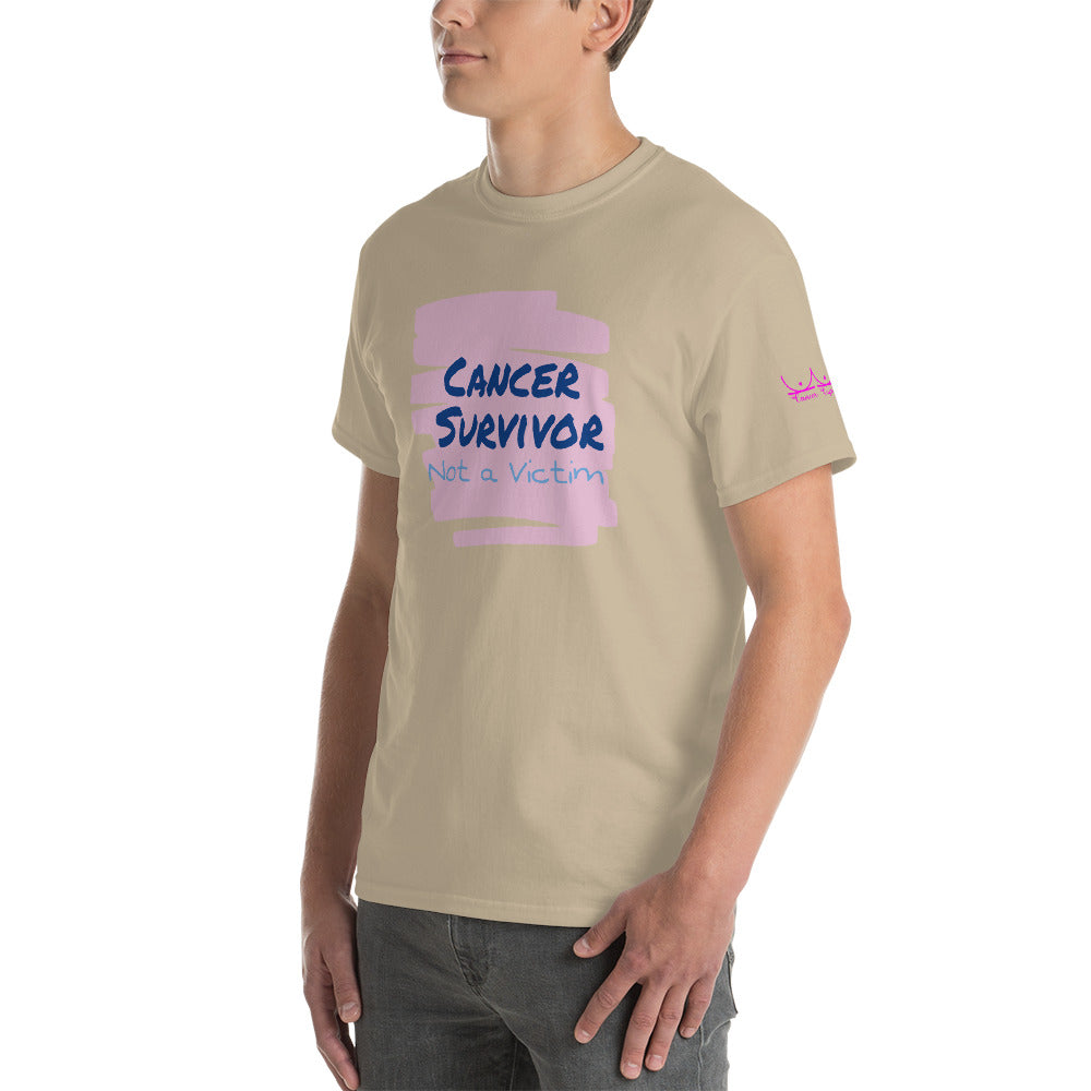 Cancer Survivor Not a Victim - Short Sleeve T-Shirt