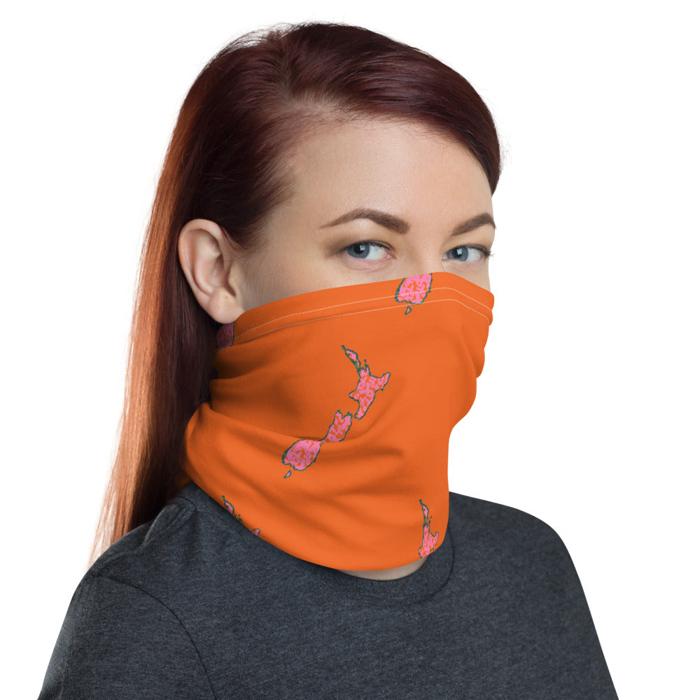 NZ Breast Cancer Orange - Neck Gaiter
