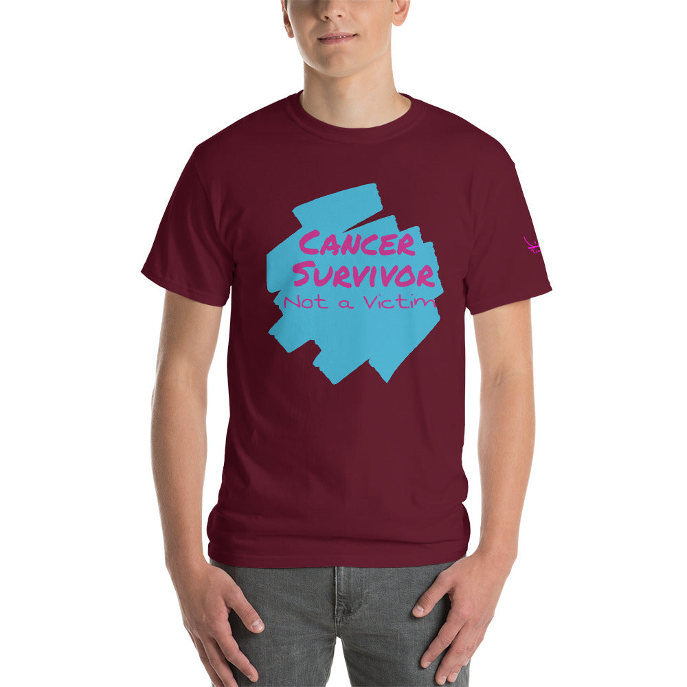 Cancer Survivor Not a Victim - Short Sleeve T-Shirt