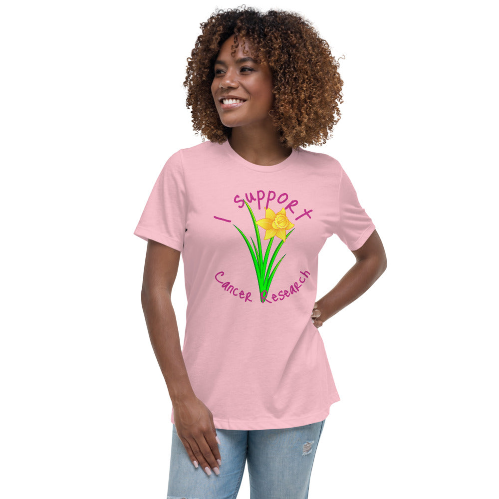 I Support Cancer Research - Women's Relaxed T-Shirt