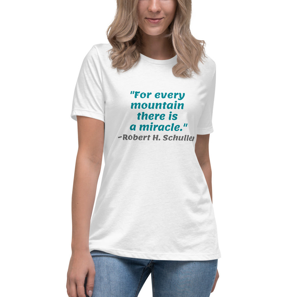 Blue For Every Mountain -- Womens Relaxed T Shirt