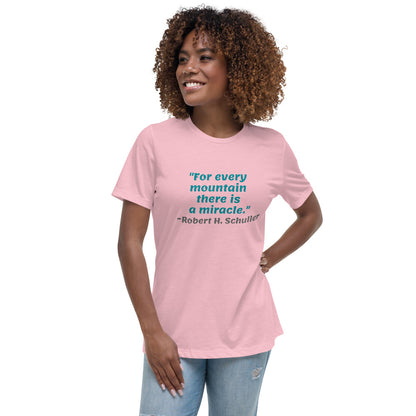 Blue For Every Mountain -- Womens Relaxed T Shirt