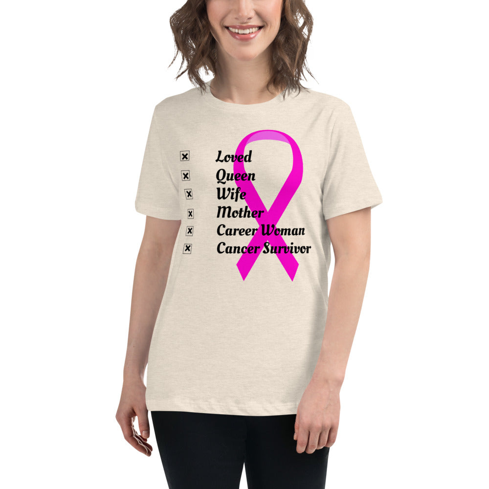 Who I am Cancer -  Womens Relaxed T Shirt