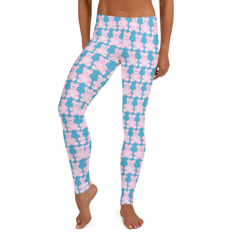 Pink Cancer Bear - Leggings