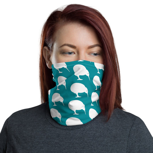NZ Kiwi white Blue - Neck Gaiter