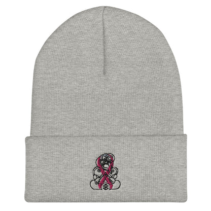 Breast Cancer Tiki - Cuffed Beanie