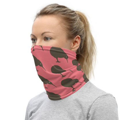 NZ Kiwi brown Pink - Neck Gaiter