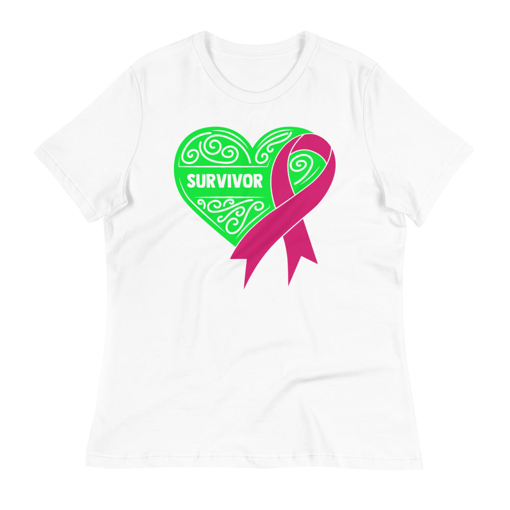 Survivor Green Breast Cancer -- Womens Relaxed T Shirt