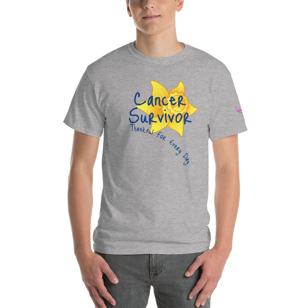 Cancer Survivor Thankful for Every Day - Short Sleeve T-Shirt