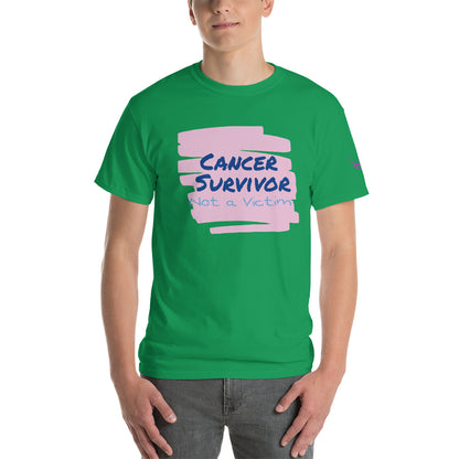 Cancer Survivor Not a Victim - Short Sleeve T-Shirt