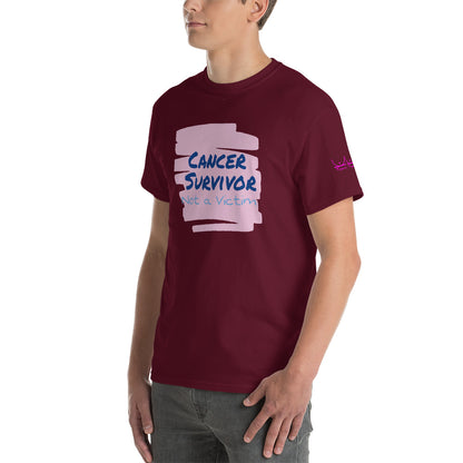 Cancer Survivor Not a Victim - Short Sleeve T-Shirt