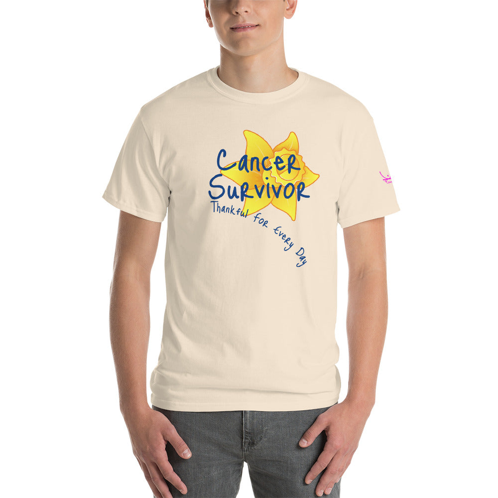 Cancer Survivor Thankful for Every Day - Short Sleeve T-Shirt