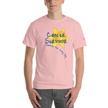 Cancer Survivor Thankful for Every Day - Short Sleeve T-Shirt