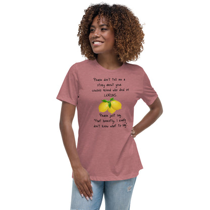 Lemons -  Womens Relaxed T Shirt