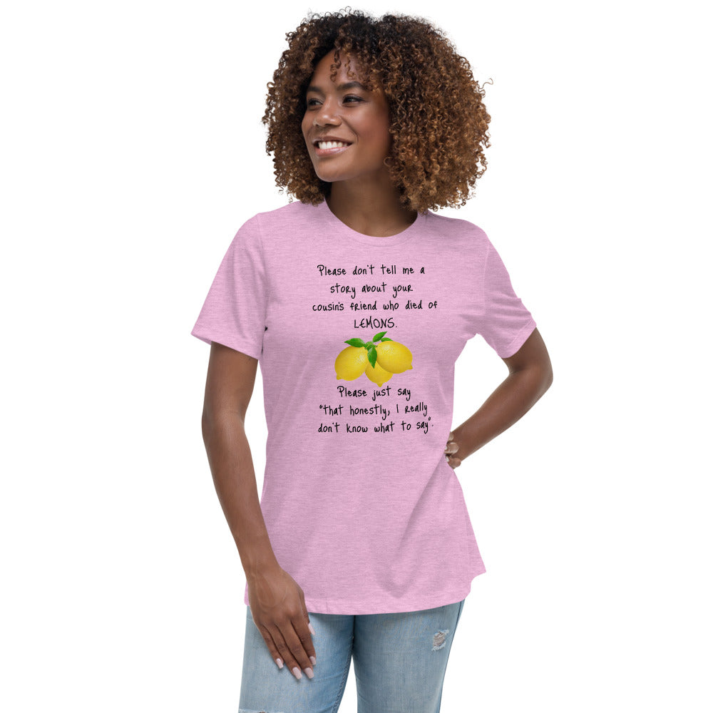 Lemons -  Womens Relaxed T Shirt
