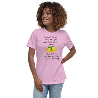 Lemons -  Womens Relaxed T Shirt
