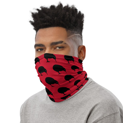 NZ Kiwi Dark Red - Neck Gaiter