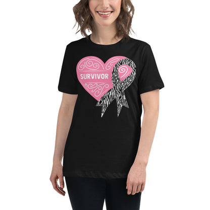 Survivor Pink Carcanoid Cancer -- Womens Relaxed T Shirt