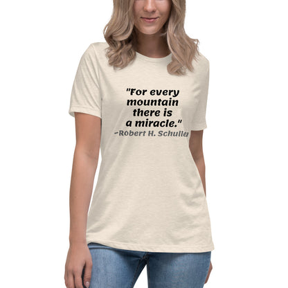 Black For Every Mountain -- Womens Relaxed T Shirt