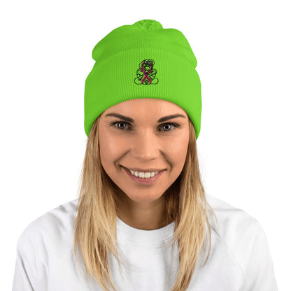 Breast Cancer Tiki - Pom-Pom Beanie