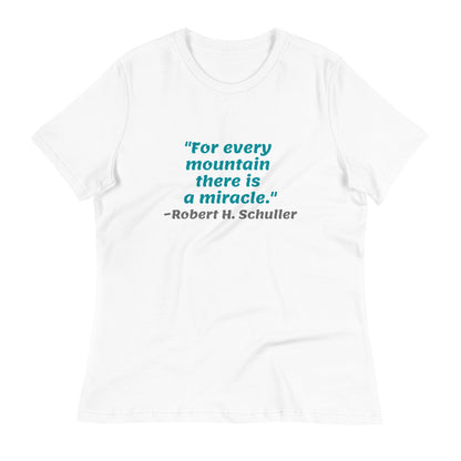 Blue For Every Mountain -- Womens Relaxed T Shirt