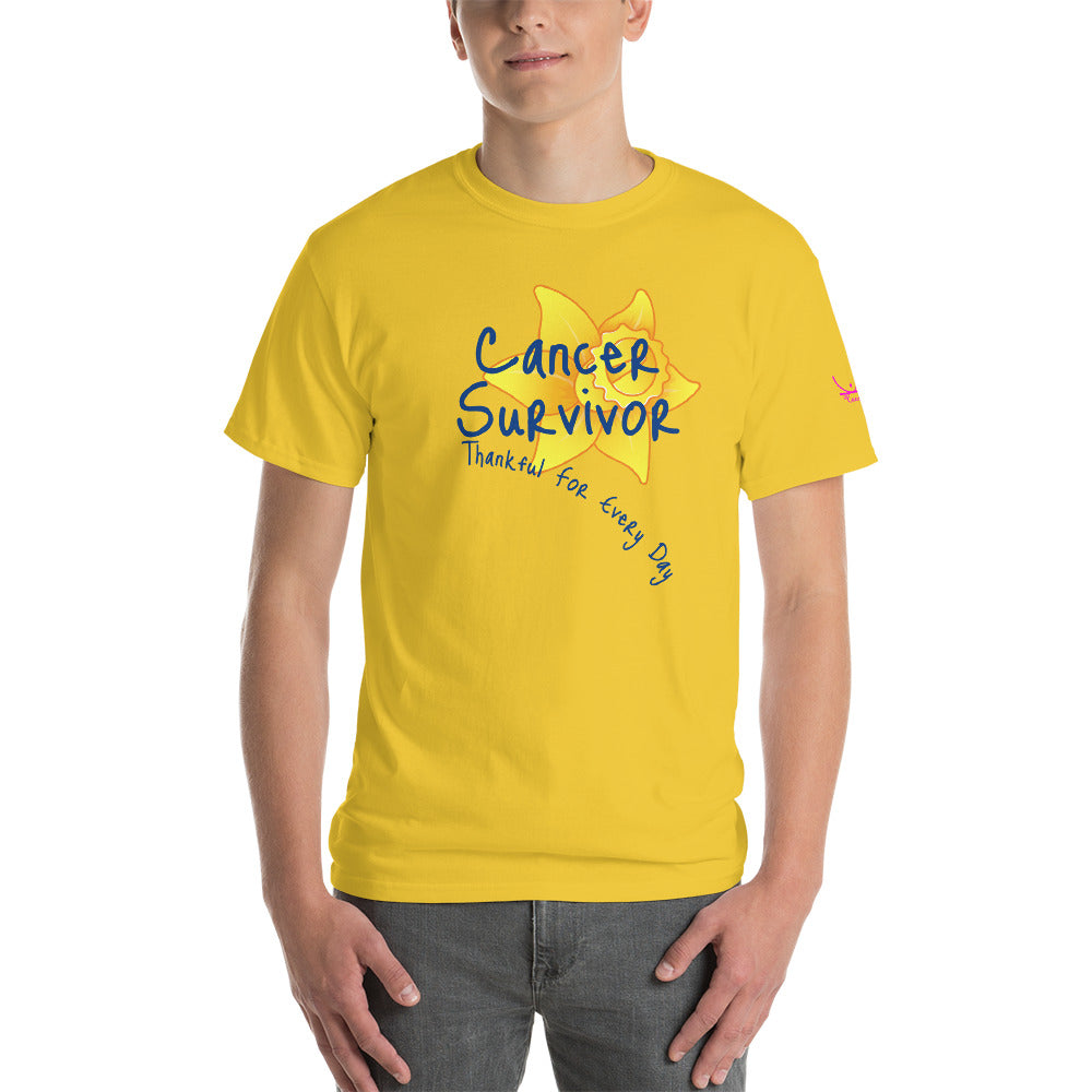 Cancer Survivor Thankful for Every Day - Short Sleeve T-Shirt