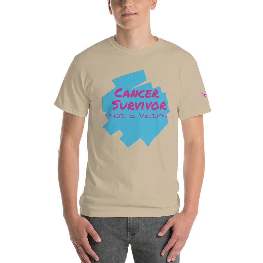 Cancer Survivor Not a Victim - Short Sleeve T-Shirt