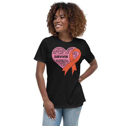 Survivor Pink Kidney Cancer -- Womens Relaxed T Shirt