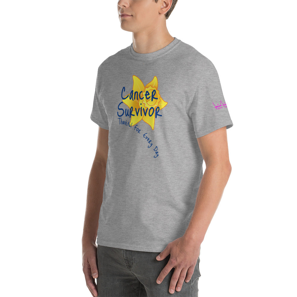 Cancer Survivor Thankful for Every Day - Short Sleeve T-Shirt