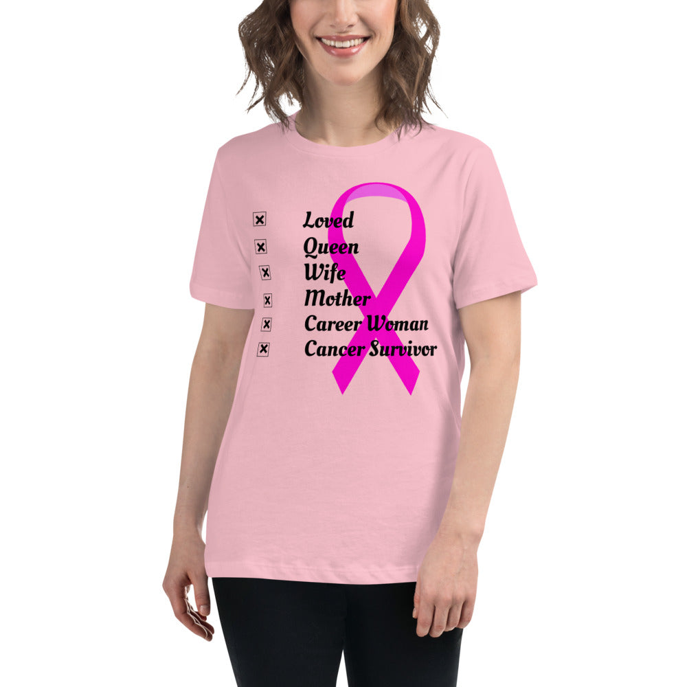 Who I am Cancer -  Womens Relaxed T Shirt