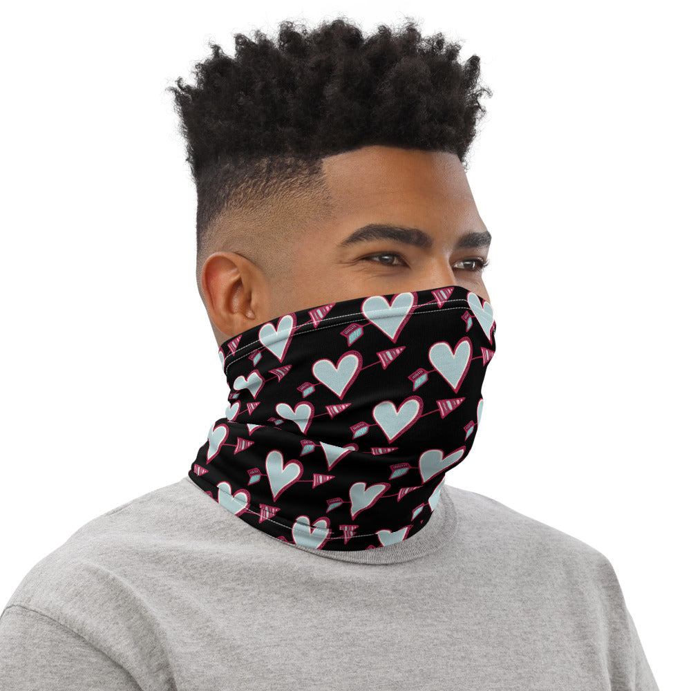 Blue Arrow Hearts - Neck Gaiter