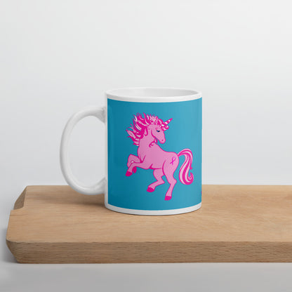 Pink Cancer Unicorn - Mug