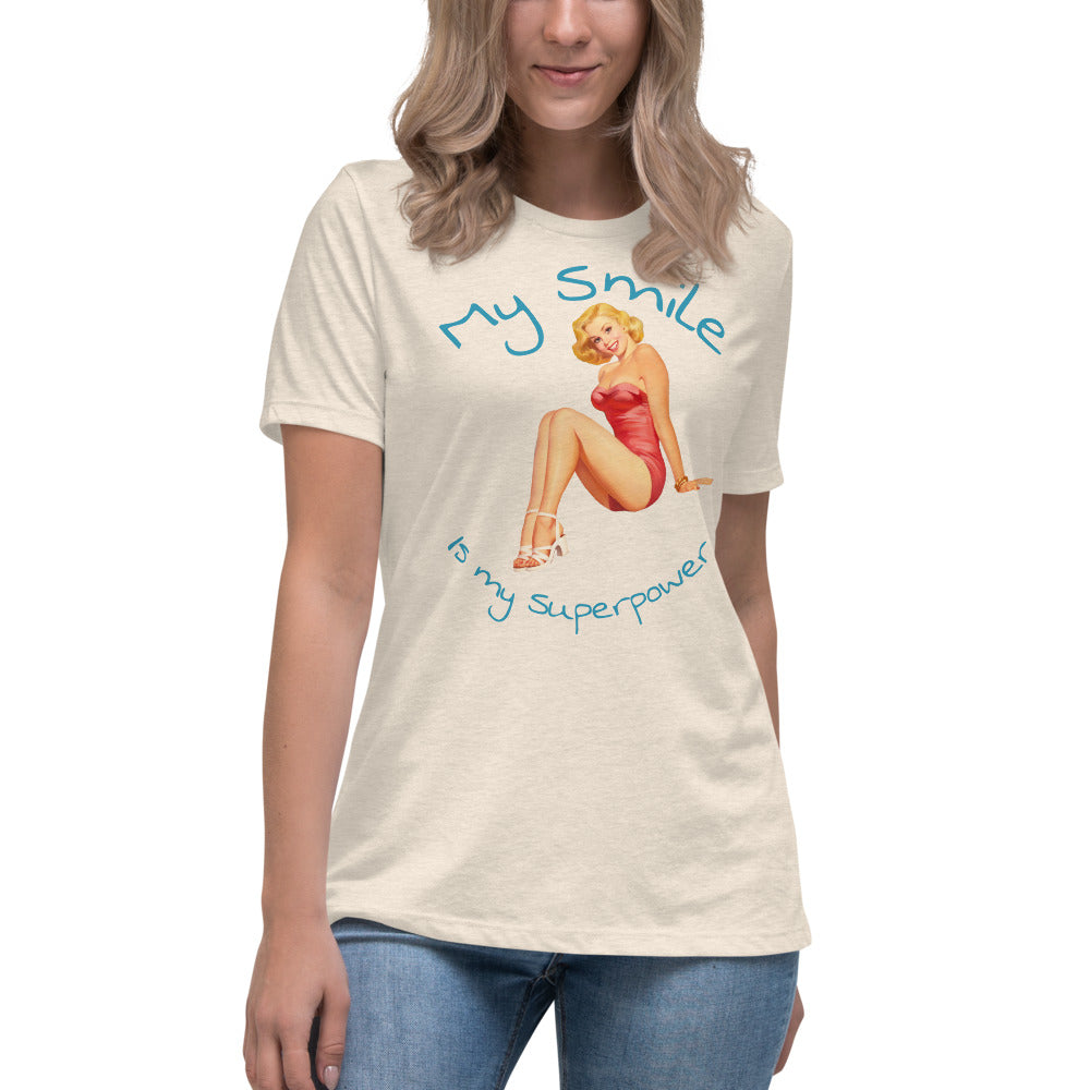 My Smile is my superpower - Women's Relaxed T-Shirt