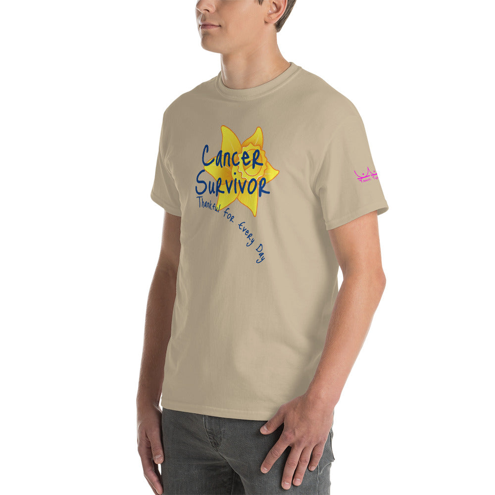 Cancer Survivor Thankful for Every Day - Short Sleeve T-Shirt