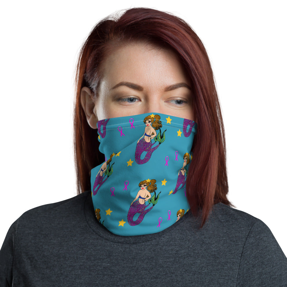 Mermaid Breast Cancer - Neck Gaiter