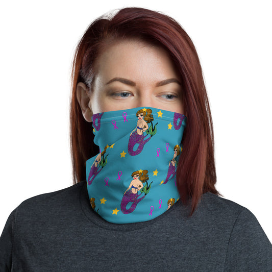 Mermaid Breast Cancer - Neck Gaiter