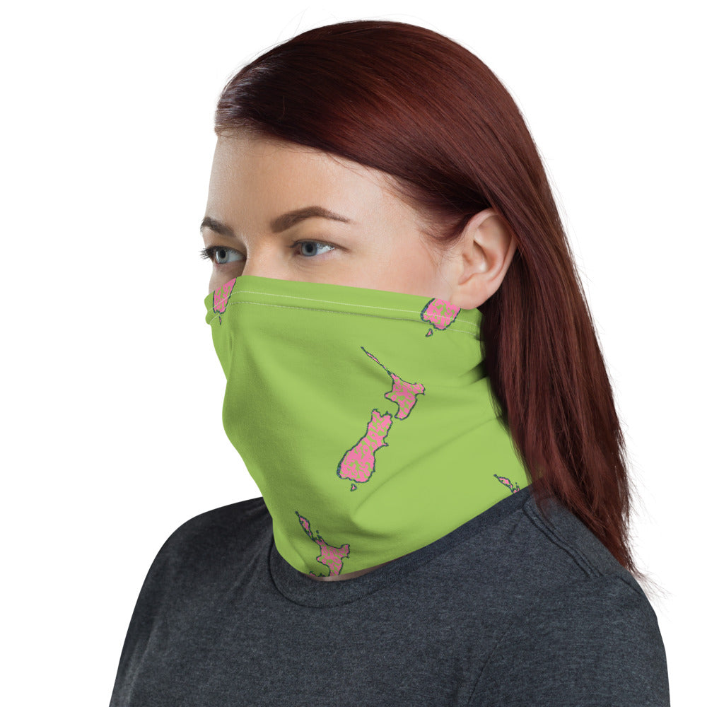 NZ Breast Cancer Light Green - Neck Gaiter