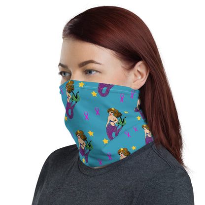 Mermaid Breast Cancer - Neck Gaiter