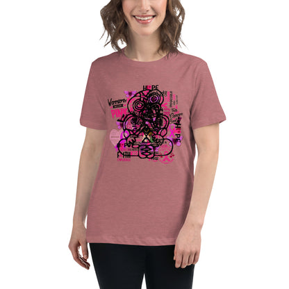 Breast Cancer Tiki - Women's Relaxed T-Shirt