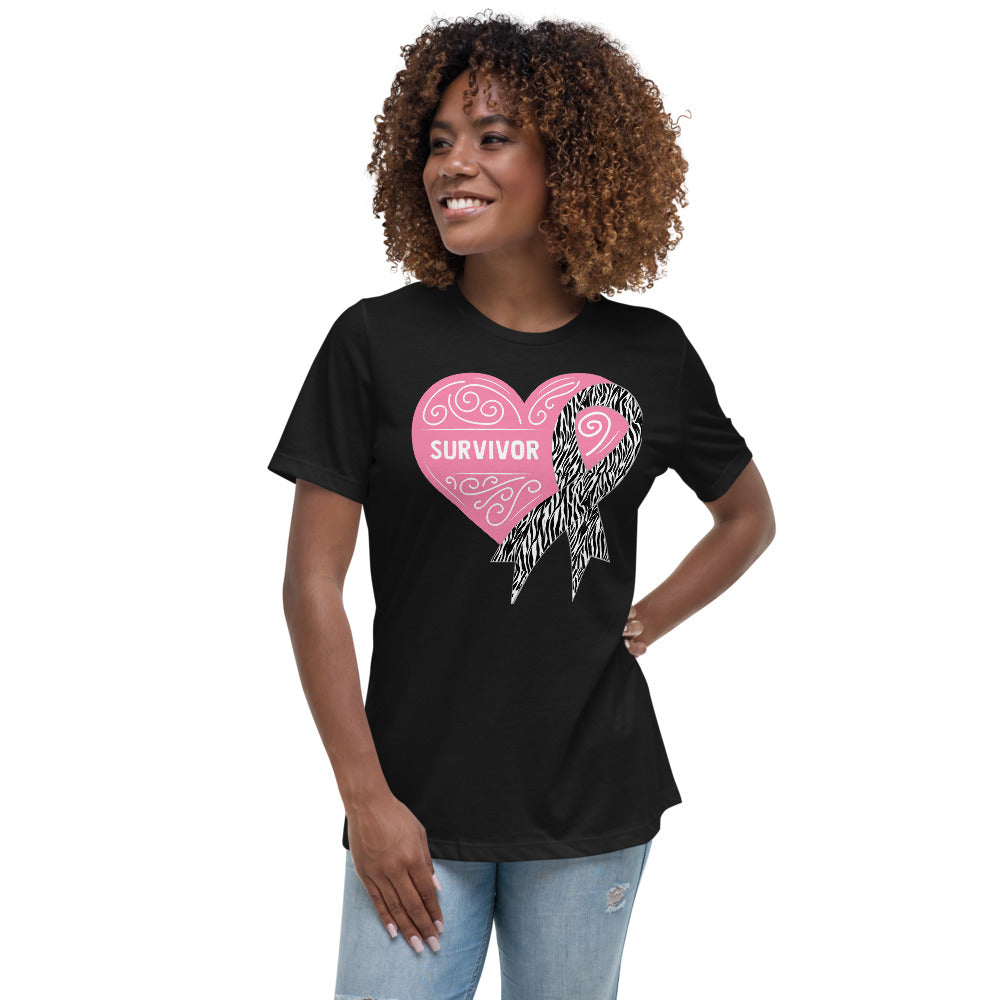 Survivor Pink Carcanoid Cancer -- Womens Relaxed T Shirt