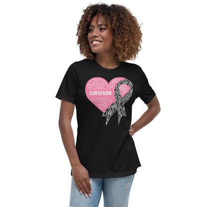 Survivor Pink Carcanoid Cancer -- Womens Relaxed T Shirt