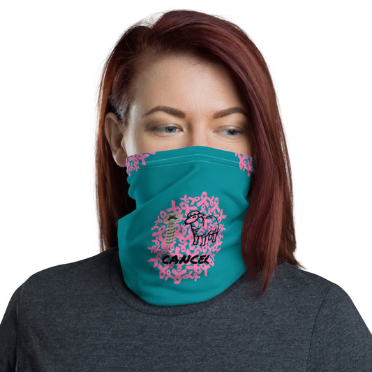 Screw Ewe Breast Cancer Green - Neck Gaiter