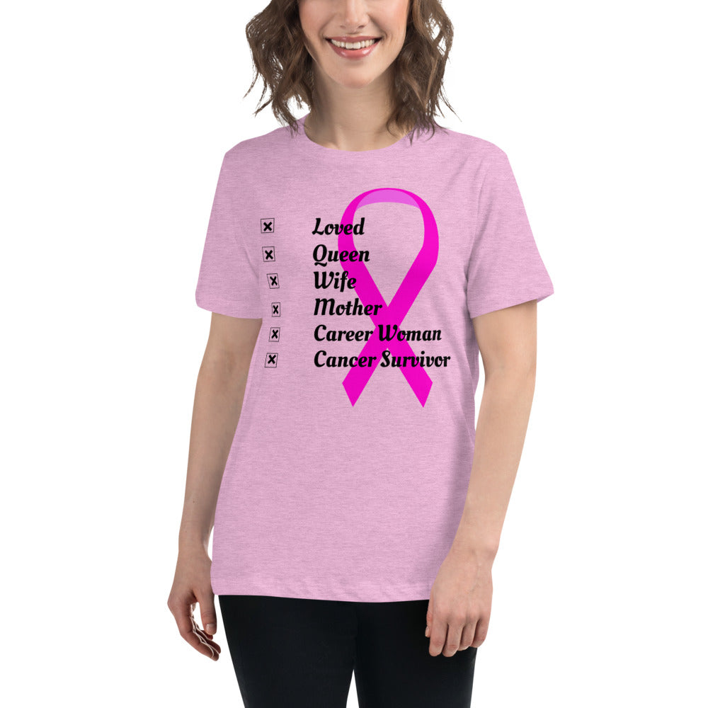 Who I am Cancer -  Womens Relaxed T Shirt