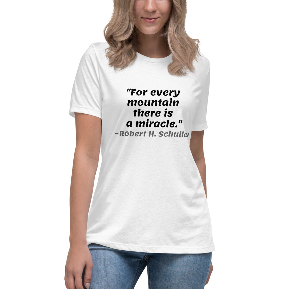 Black For Every Mountain -- Womens Relaxed T Shirt