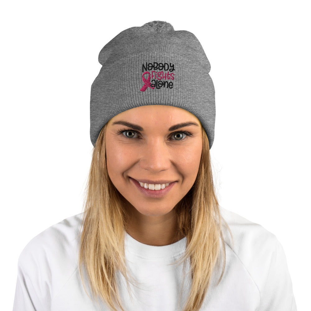 Nobody Fights Alone - Pom-Pom Beanie