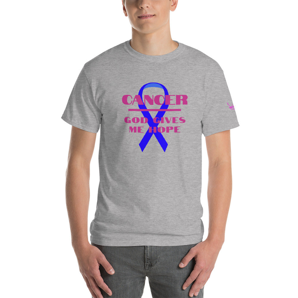 Cancer God Gives Me Hope - Short Sleeve T-Shirt