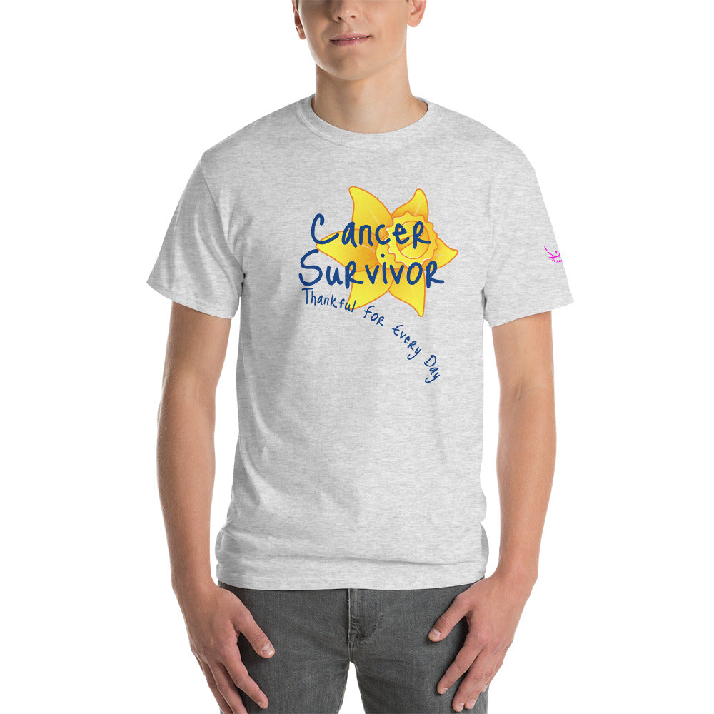 Cancer Survivor Thankful for Every Day - Short Sleeve T-Shirt