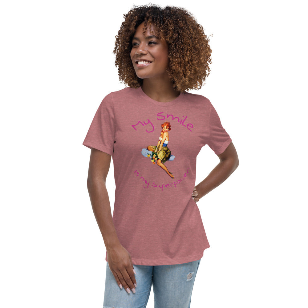 My Smile is my superpower - Women's Relaxed T-Shirt