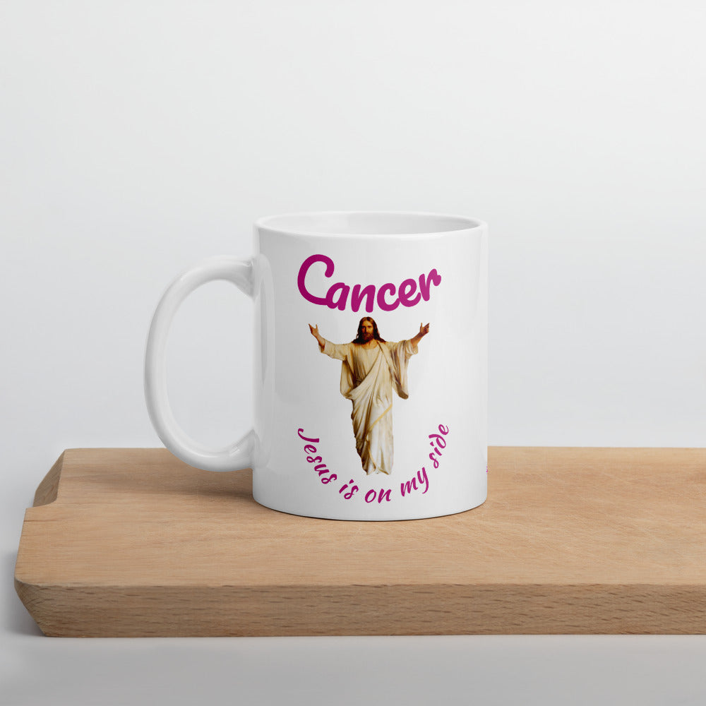 Jesus sent an angel Cancer won't take me - Mug