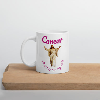 Jesus sent an angel Cancer won't take me - Mug